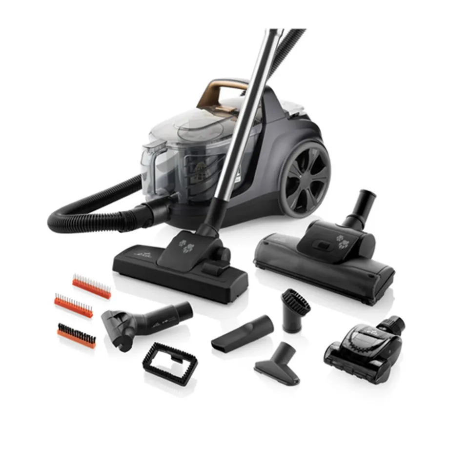 ETA Grande Animal ETA222390000 must/kuldne tolmuimeja loomakarvade eemaldamiseks, 3,2 l, HEPA 12, 850 W – 2