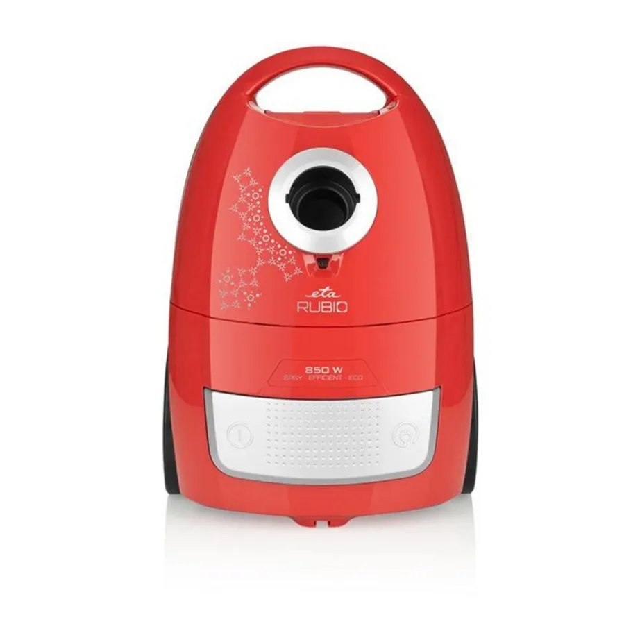 ETA Rubio ETA049190010 punane tolmuimeja HEPA filtriga, tolmukotiga, 2 L, 850 W
