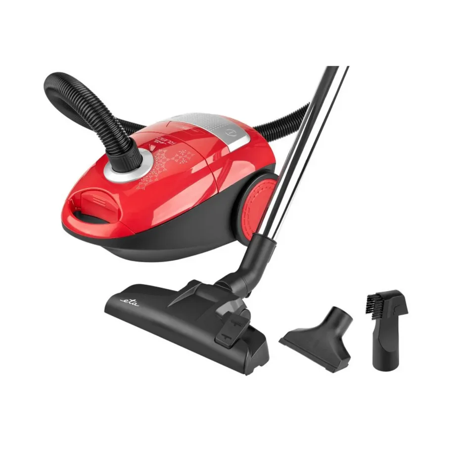 ETA Rubio ETA049190010 punane tolmuimeja HEPA filtriga, tolmukotiga, 2 L, 850 W – 4