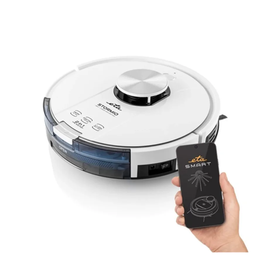 ETA Stormio ETA423790000 valge robot-tolmuimeja märg- ja kuivpuhastusega 34 cm – 7
