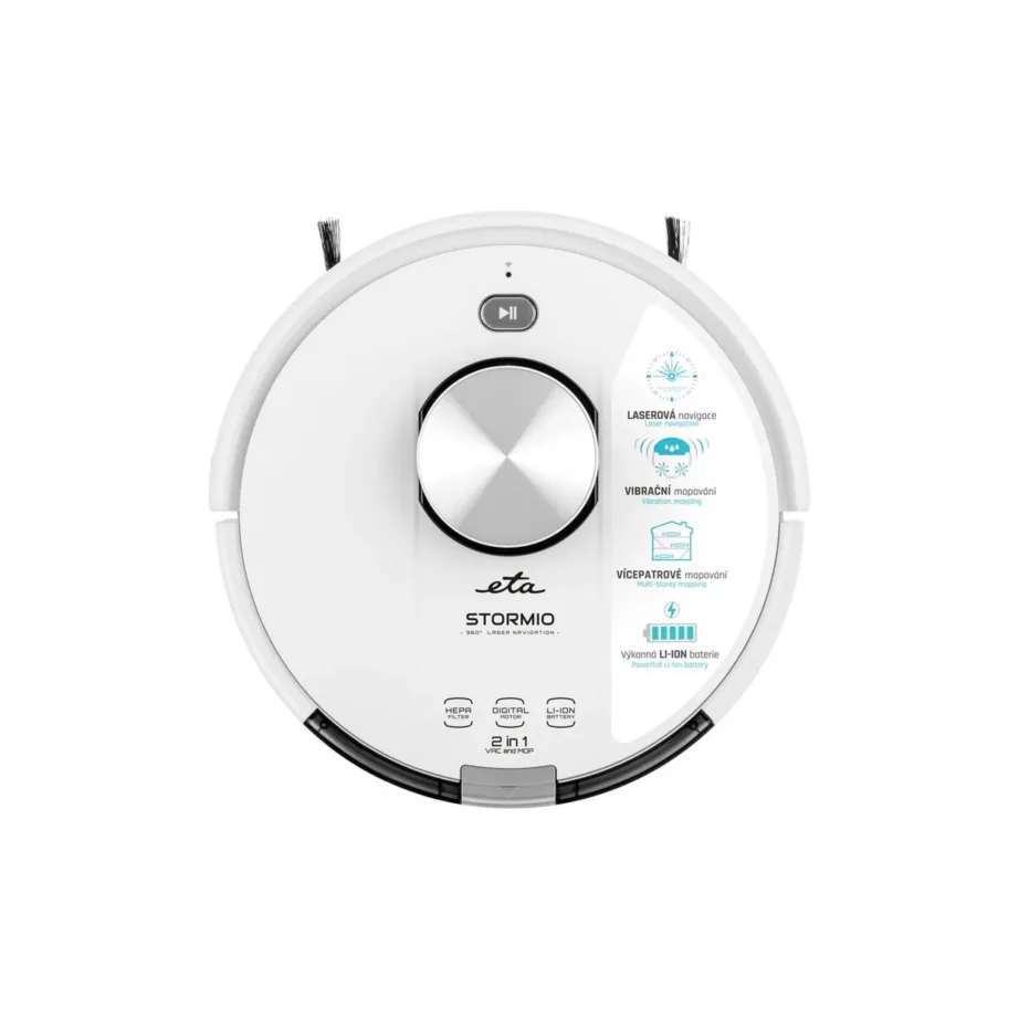 ETA Stormio ETA423790000 valge robot-tolmuimeja märg- ja kuivpuhastusega 34 cm – 8