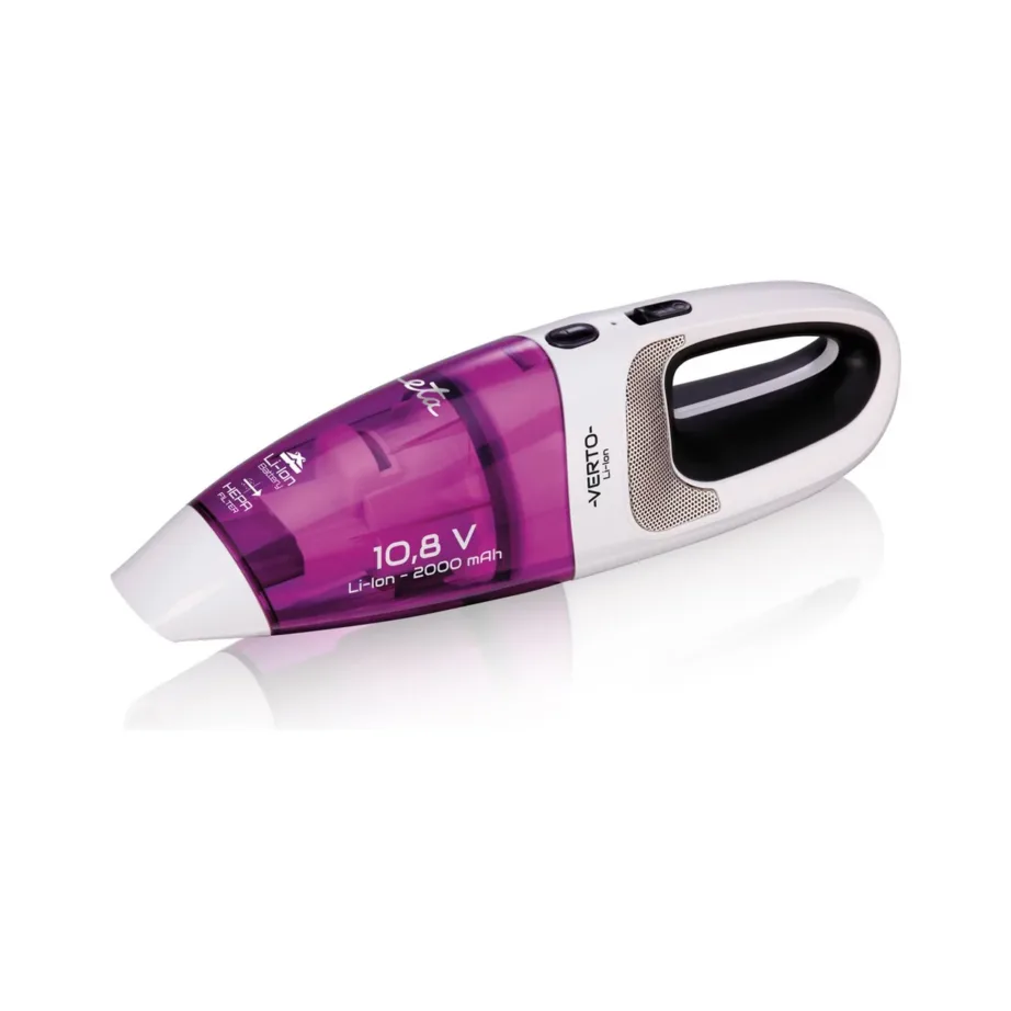 ETA Verto ETA344290000 juhtmevaba käsitolmuimeja 10,8 V valge/lilla märg- ja kuivpuhastusfunktsiooniga – 7