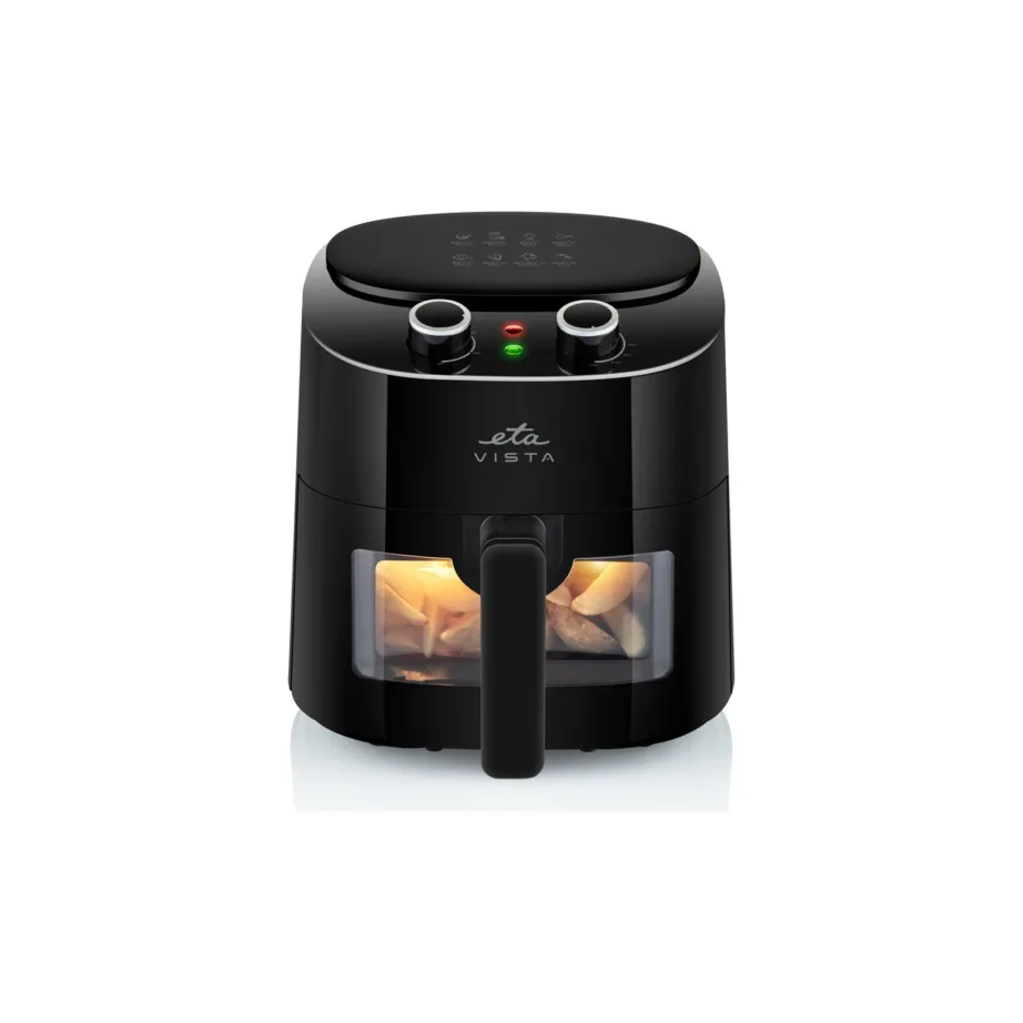 ETA Vista ETA016890000 4,3 l must kuumaõhufritüür vaateakna ja 8 programmiga – 5