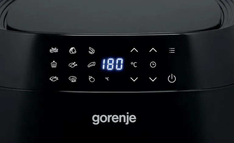 must Gorenje kuumaõhufritüür toiduvalmistamisel