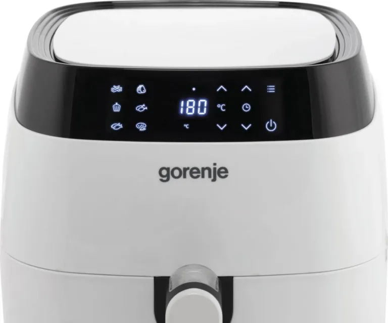 valge Gorenje kuumaõhufritüür vasak külgvaade