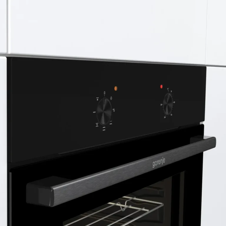 Gorenje BO6615E01B musta elektriahju juhtpaneel ülesvaates