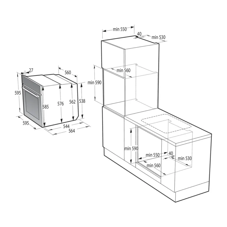 Gorenje BOS6737SYW energiamärgise A-klassi silt