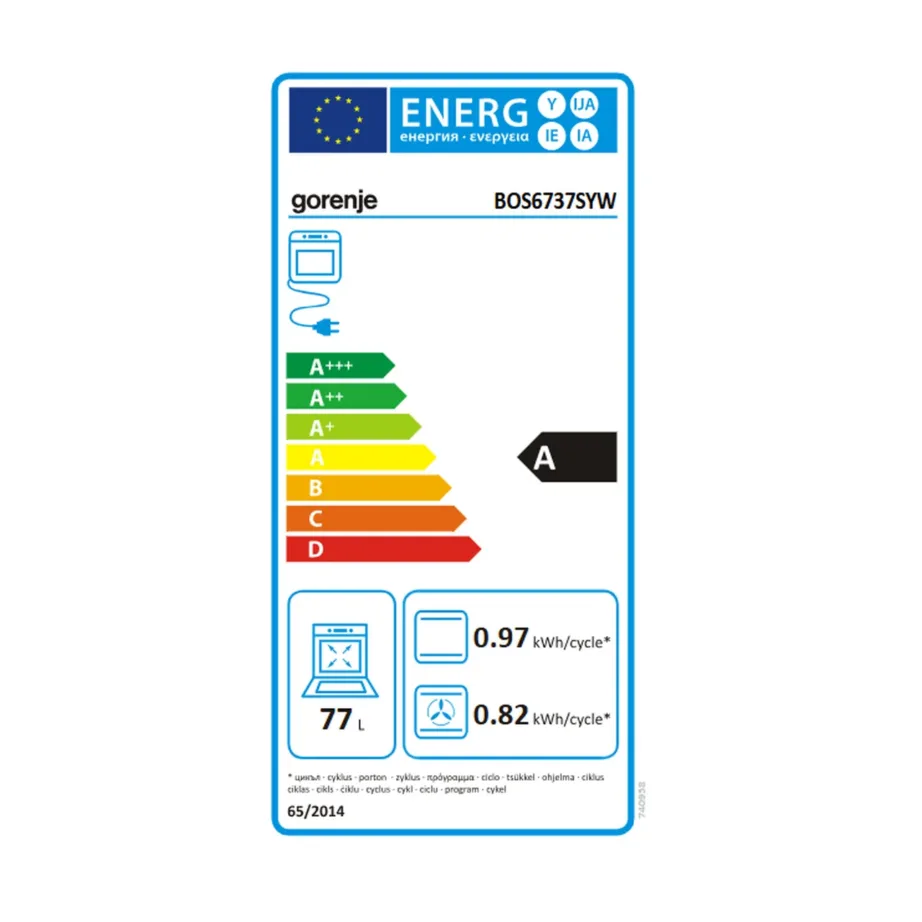 Gorenje BOS6737SYW 77 l valge elektriahi AquaClean- ja aurufunktsiooniga – 9