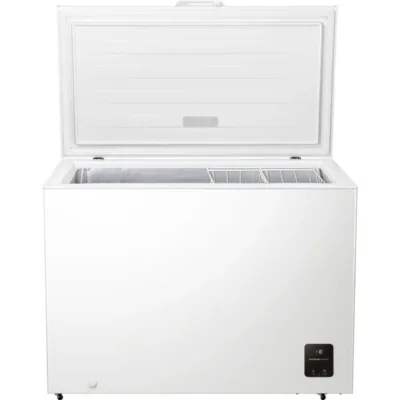 valge kirstkülmik 297l Gorenje FH30EAW avatuna