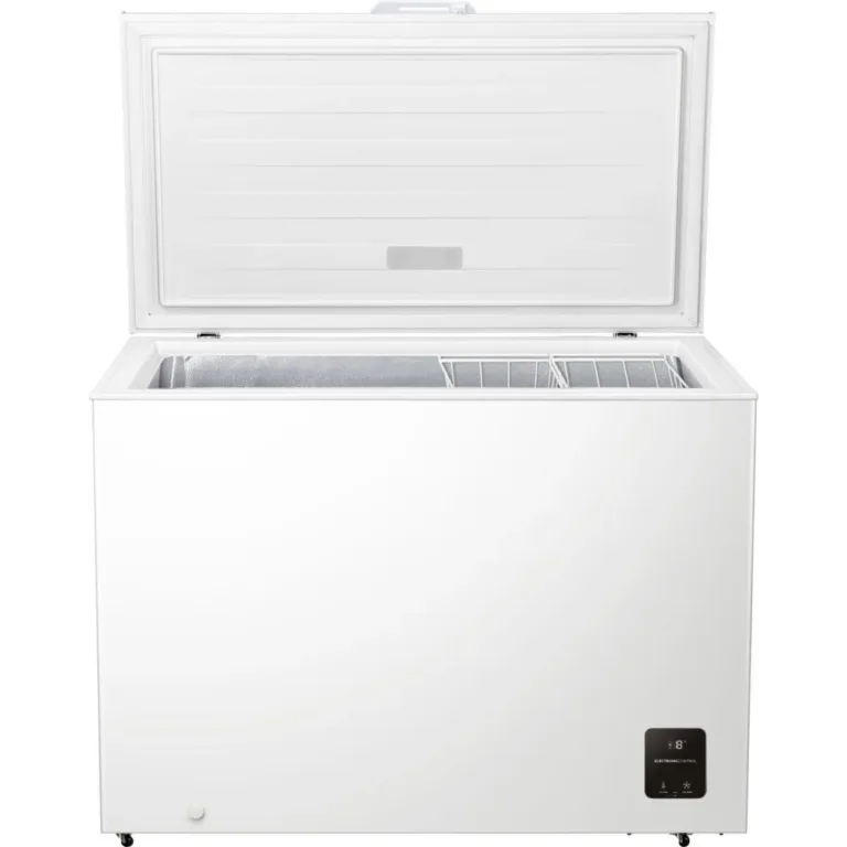 valge kirstkülmik 297l Gorenje FH30EAW avatuna