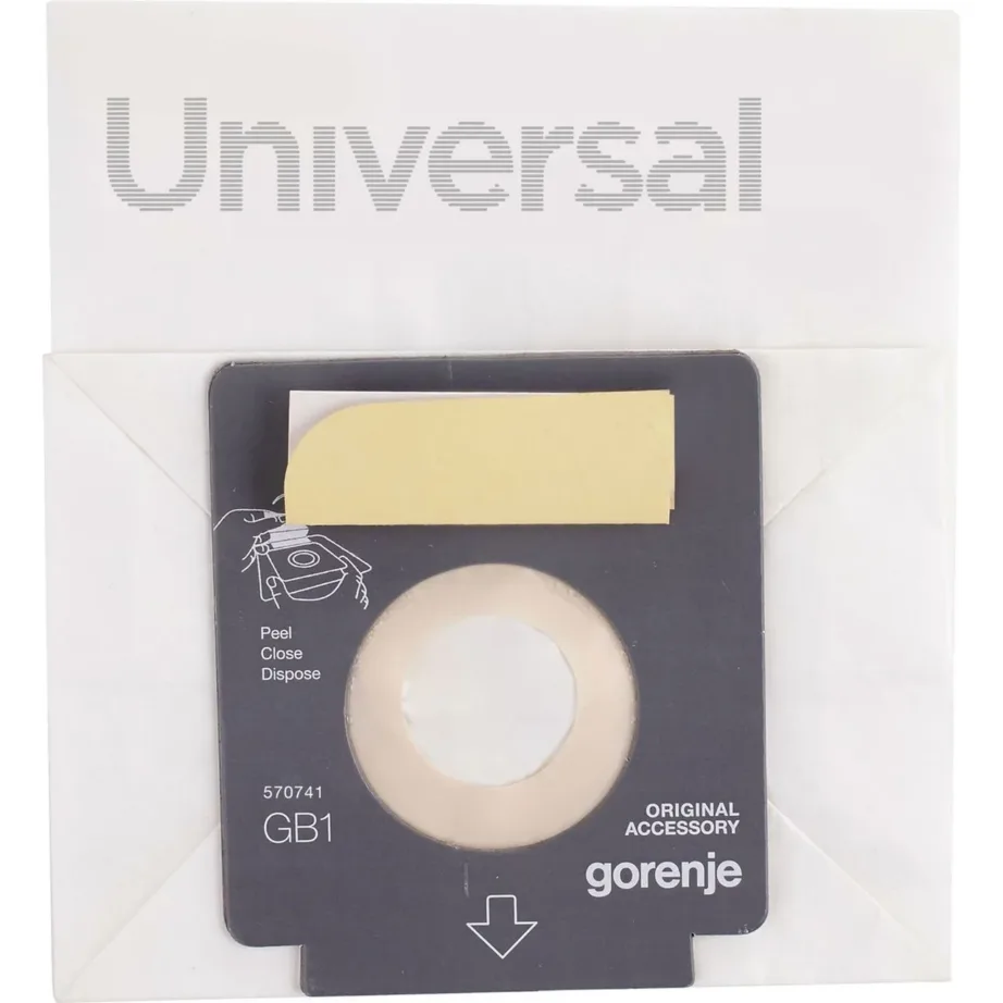 Gorenje GB1PBU paberist tolmuimeja tolmukotid, 5 tk pakis