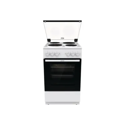 valge elektripliit 50 cm Gorenje GE5A21WH eestvaates