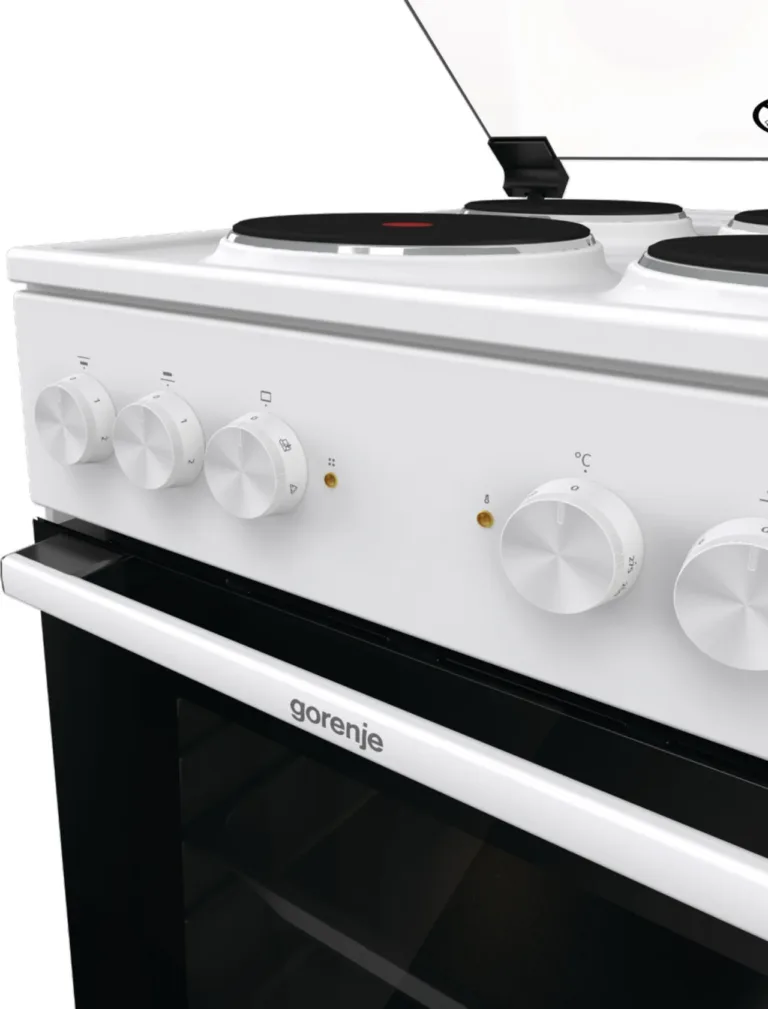 Gorenje GE5A21WH nupud ja käepide detailvaates