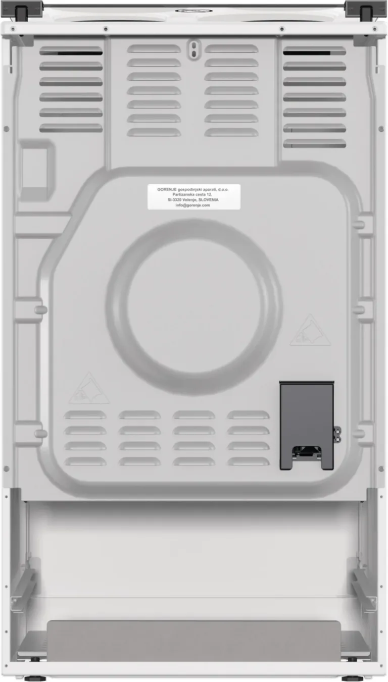 Gorenje GE5A21WH ahjuuks avatud ja restid sees