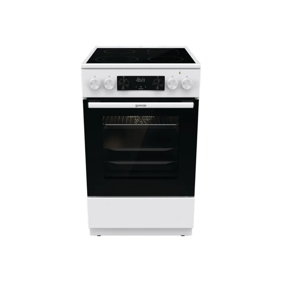 Gorenje GECS5C70WA 50 cm valge klaaskeraamiline elektripliit LED-ekraaniga, 70 l ahi – 5