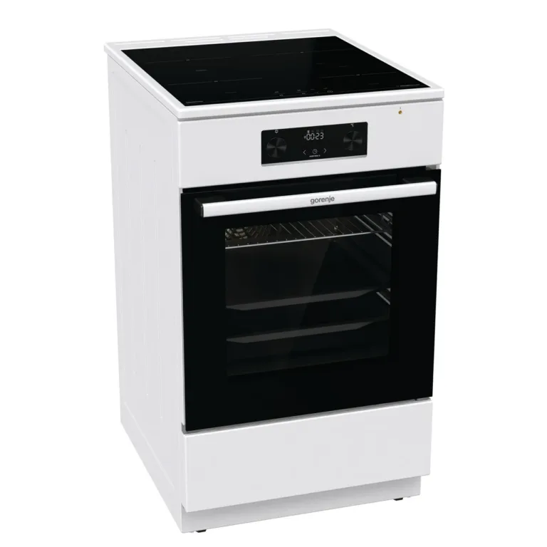 valge induktsioonpliit elektriahjuga Gorenje GEIT5C60WPG