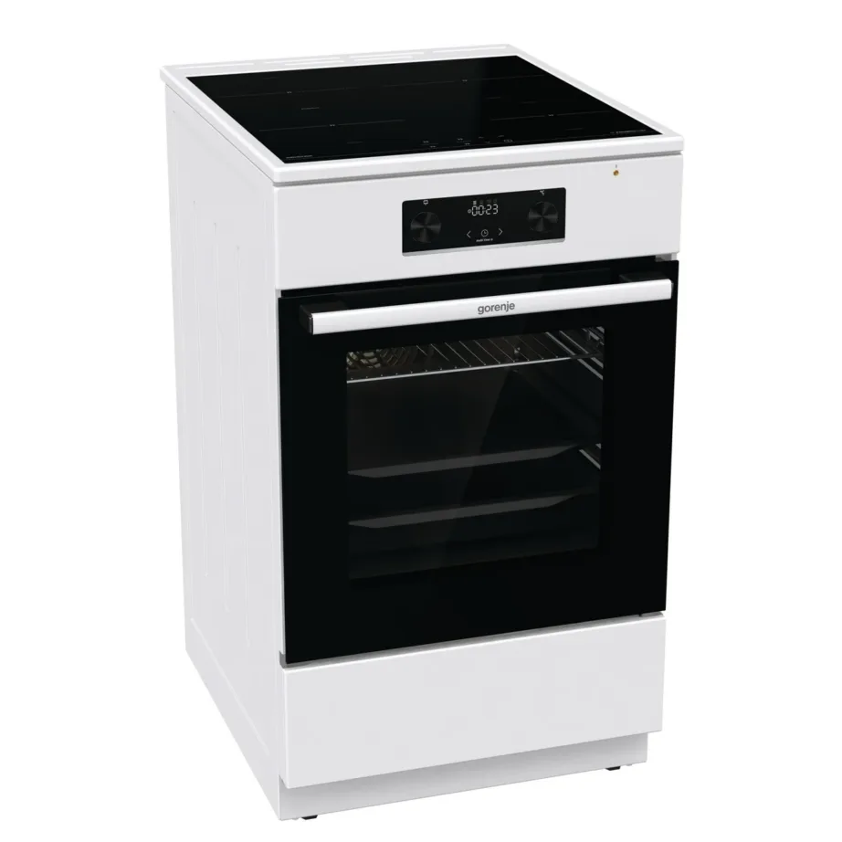 Gorenje GEIT5C60WPG 50 cm valge induktsioonpliit 4 keedutsooniga ja 70 l elektriahi