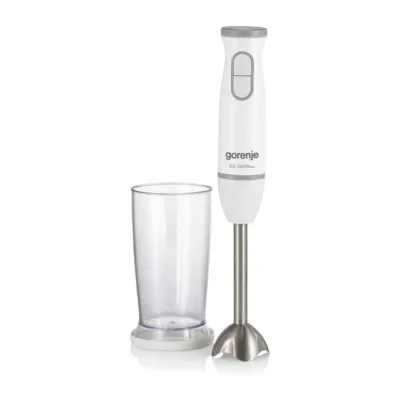 valge Gorenje käsimikser mõõdutopsiga, plast/metall