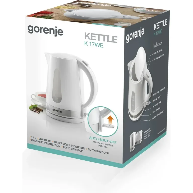 Gorenje K17WE eemaldatav katlakivifilter ja kaas