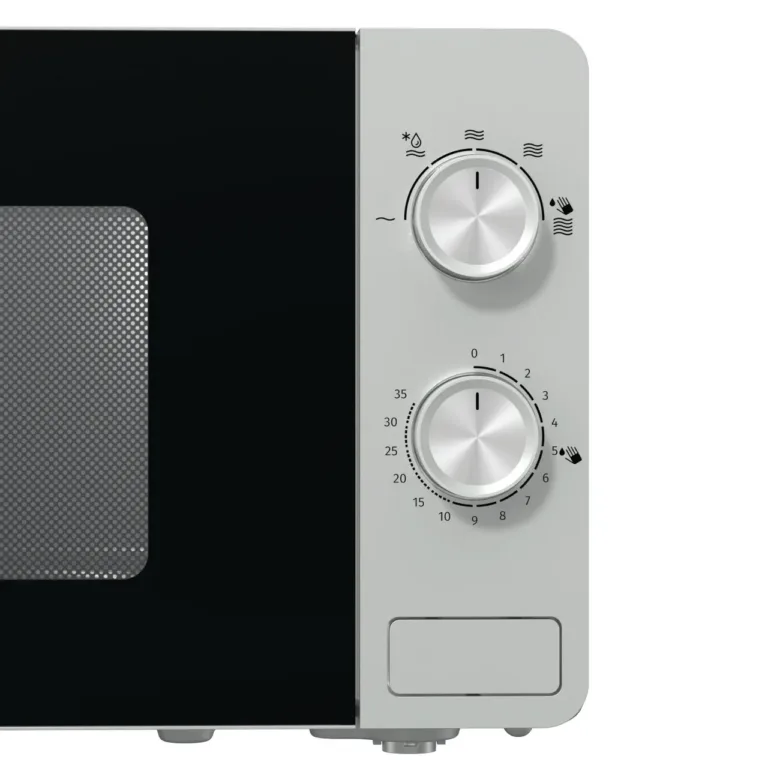 Gorenje MO20E1S hõbedane 20l mikrolaineahi uks avatud