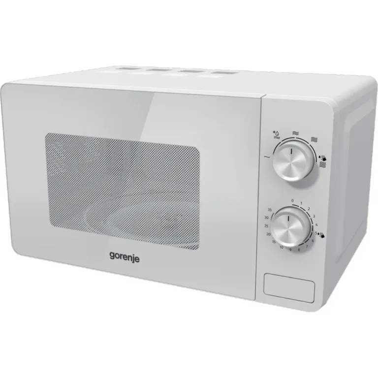 valge Gorenje mikrolaineahi 20l eestvaates