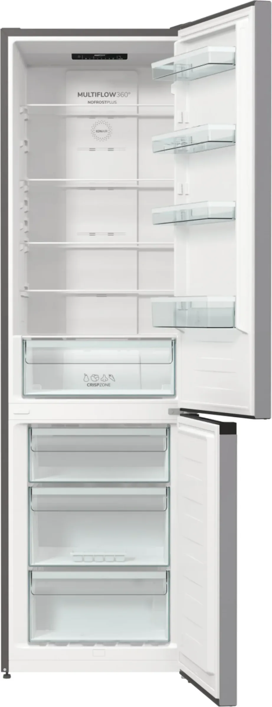 Gorenje NRK6202ES4 200 cm hall eraldiseisev No Frost LED-ekraaniga kombikülmik - 20