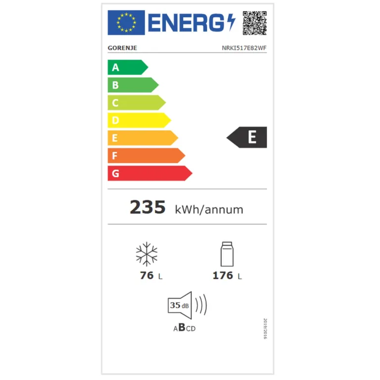 Gorenje NRKI517E82WF valge tagapaneel