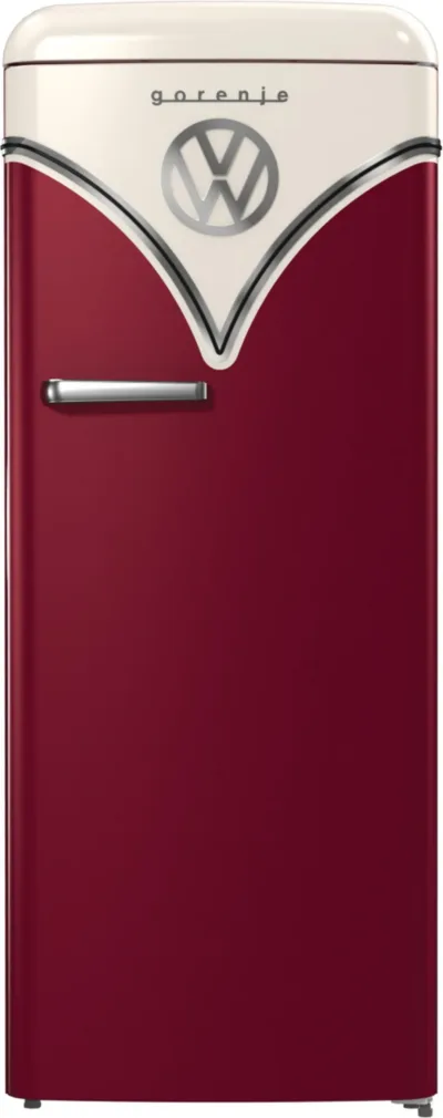 Punane retro külmik sügavkülmaga, Gorenje OBRB615DR