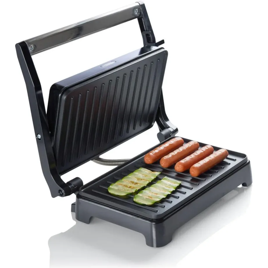 Gorenje SM701SB Mini Grill 700 W roostevaba/must lauagrill automaatse temperatuurikontrolliga – 5