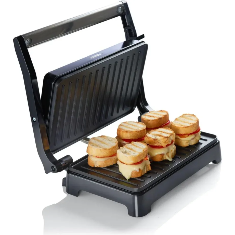 Gorenje SM701SB Mini Grill 700 W roostevaba/must lauagrill automaatse temperatuurikontrolliga – 6