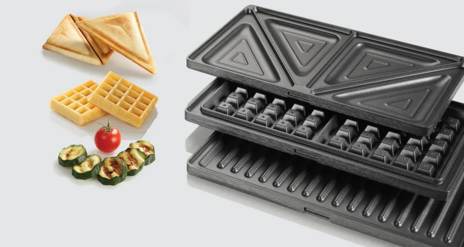 Gorenje SM703GCG hall multigrill 3 vahetatava plaadiga, 700 W, eemaldatavad Teflon-küpsetusplaadid – 5