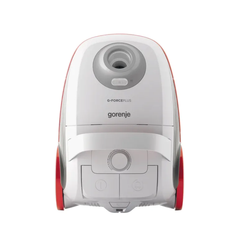 valge Gorenje tolmuimeja kotiga eestvaates