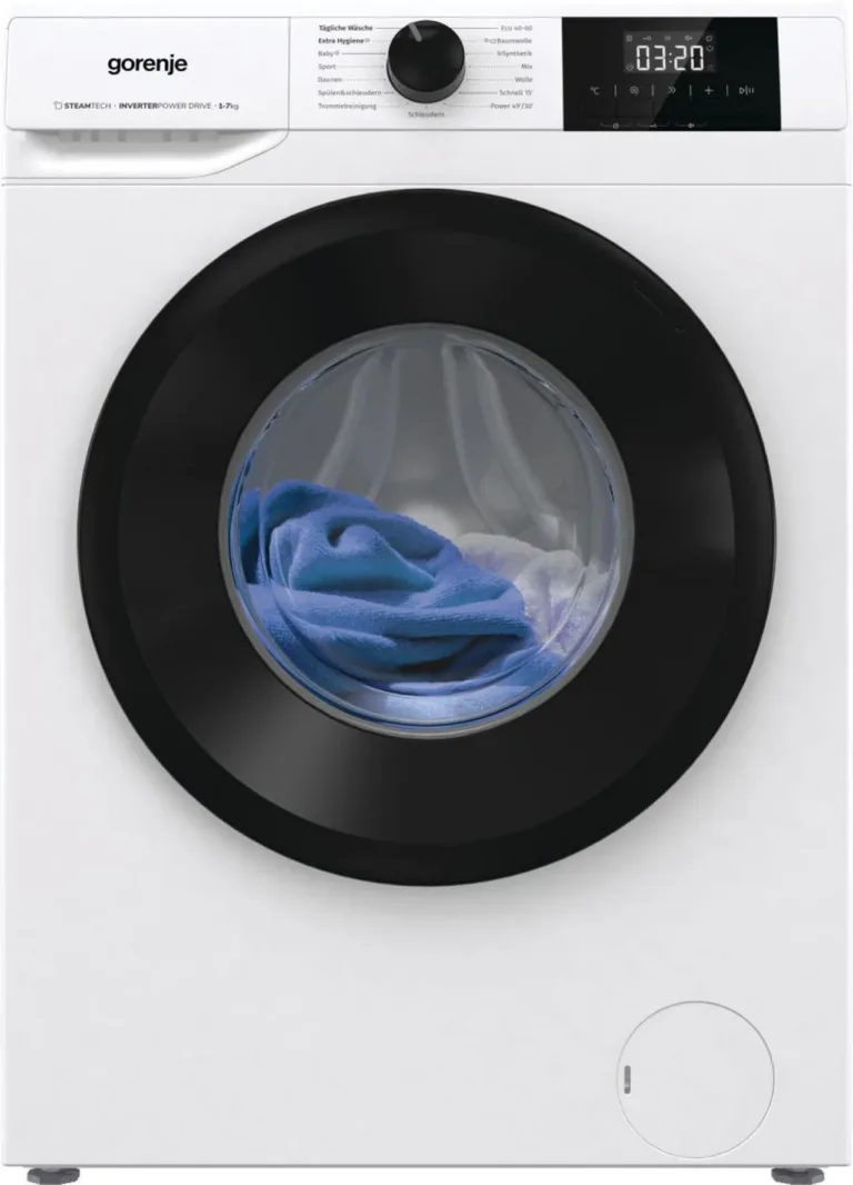 gorenje eestlaetav pesumasin 7 kg täisvaade LCD ekraaniga