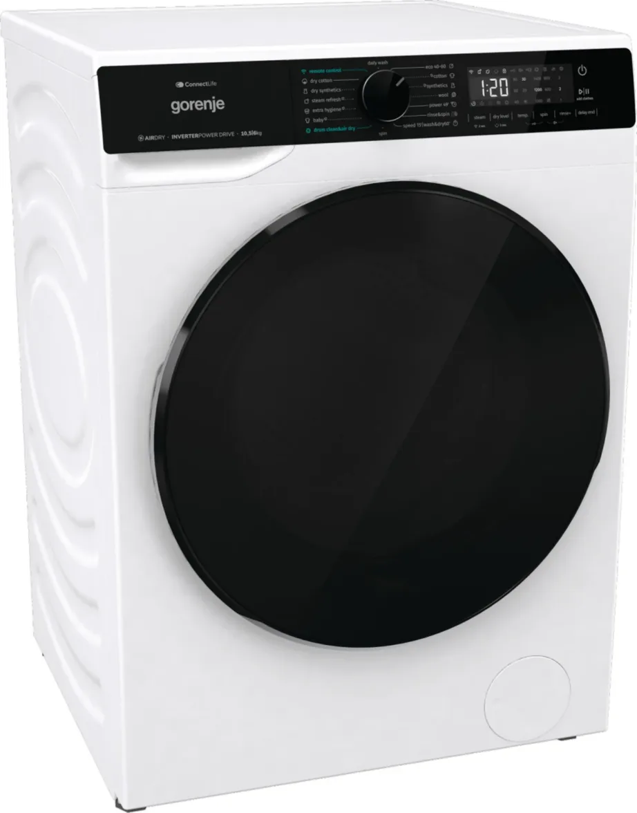 Gorenje WD2PA1X64ADW valge 10,5 kg esilaadungiga pesumasin-kuivati A/D Wi-Fi, LED, aurufunktsioon – 4