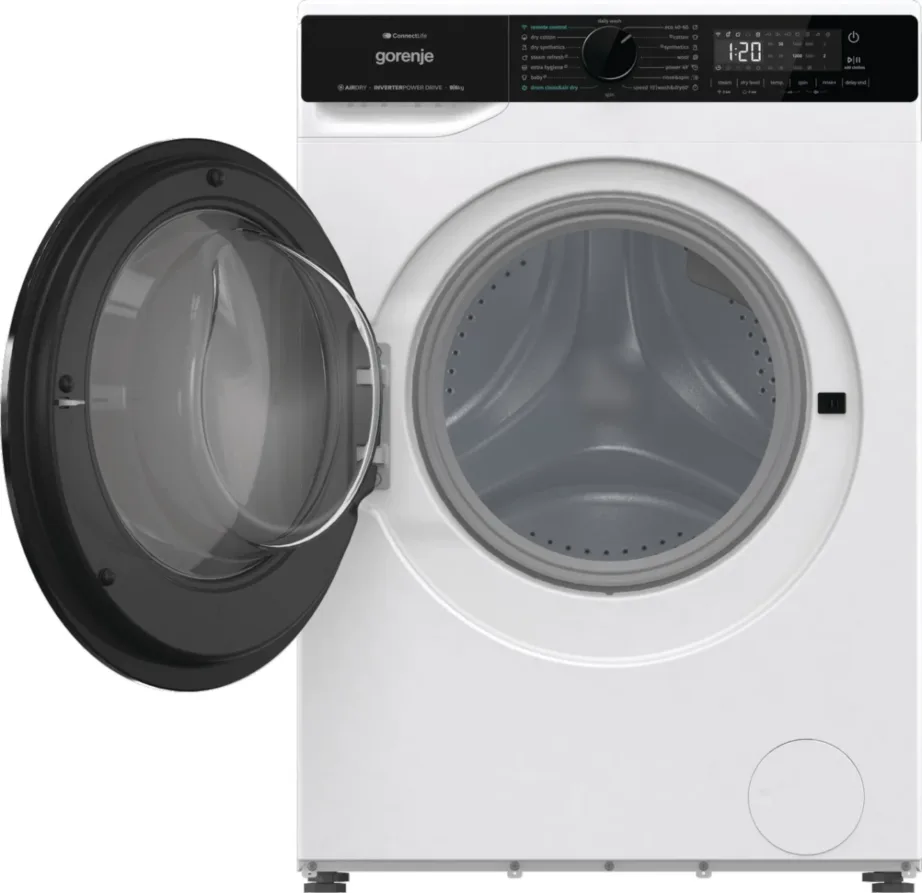 Gorenje WD2PA964ADW 9 kg/6 kg valge esiküljelt laaditav pesumasin-kuivati LED-ekraaniga – 3