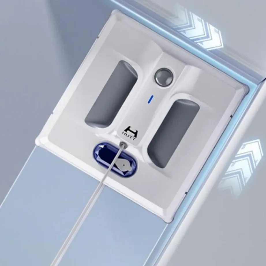 HUTT A1 valge juhtmega aknapuhastusrobot 6000 Pa imemisvõimsusega – 2