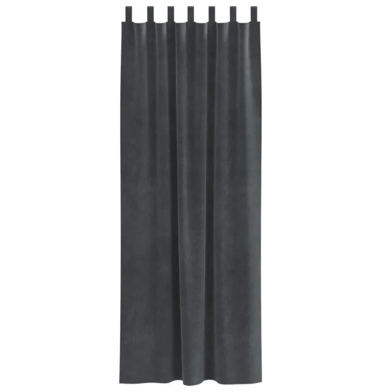 Mustad Kardinad Rippuva Loopiga 2 tk Helehall Samet - Image 4
