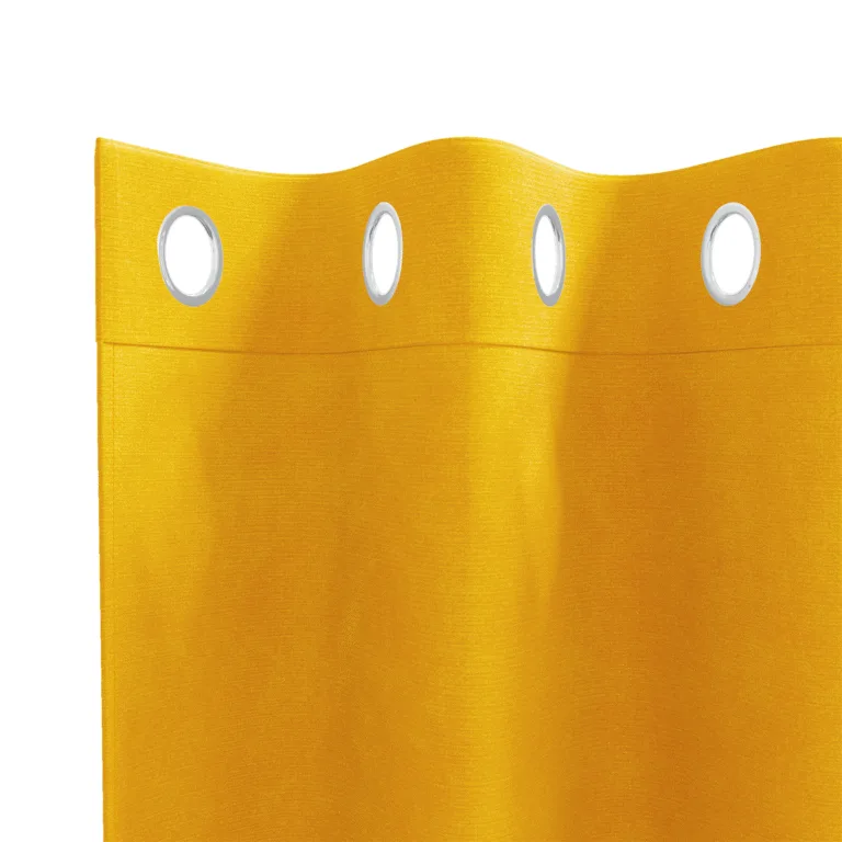Musta väljakujundusega kardinad silmadega 2 tk Sinepikollane Velvet - Image 4