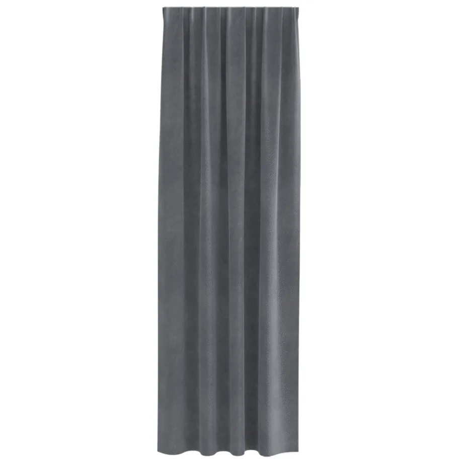 Mustad Kardinad Ülemise Tapeediga 2 tk Super Helehall Samet - Image 3