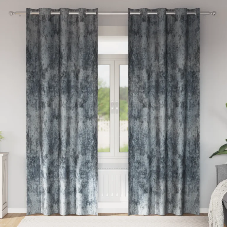 Sametkardinad 2 tk kromitavate augudega Hõbedane 260x140 cm - Image 1