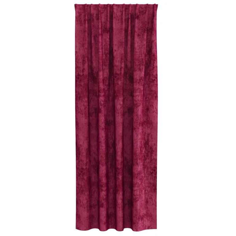 Sammaldatud Kardinad 2 tk Silmadega Burgundi Punane 245x140 cm - Image 3