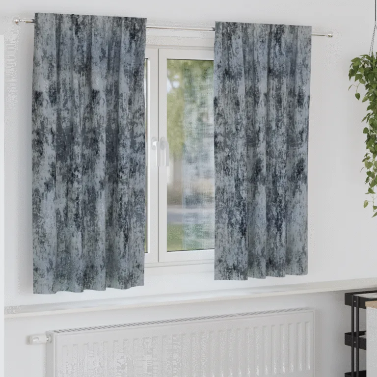 Sametkardinad 2 tk silmadega Hõbedased hall 175x140 cm - Image 1