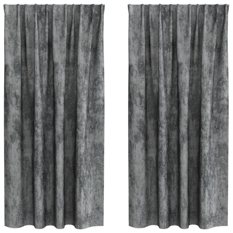 Satiin Kardinad 2 tk silmadega Hall 175x140 cm - Image 2