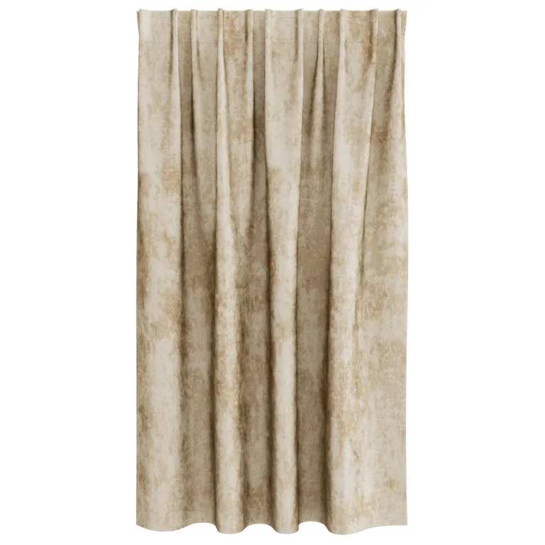 Sametkattega kardinad 2 tk silmadega Kreemjas 140x140 cm - Image 3