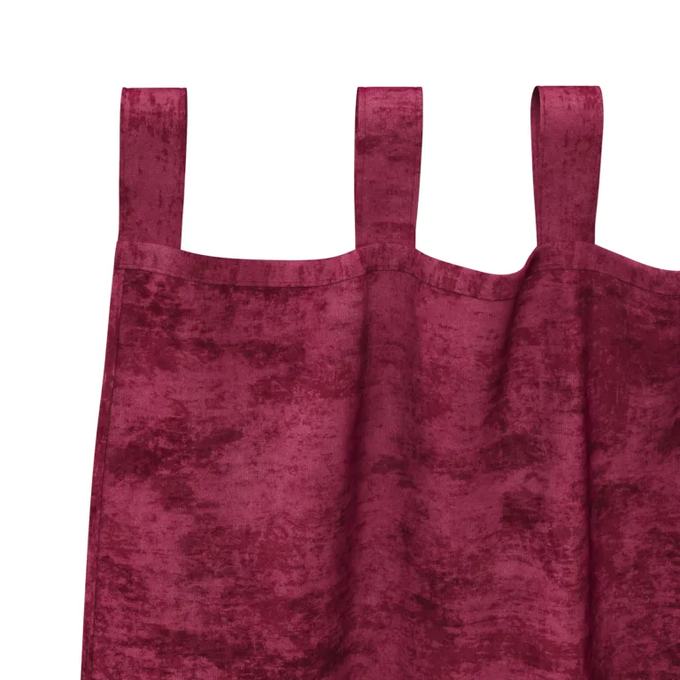 Sametkardinad Burgundi punane Polüester 140 x 140 cm - Image 4
