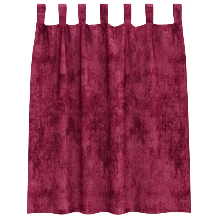 Sametkardinad Burgundi punane Polüester 140 x 140 cm - Image 3