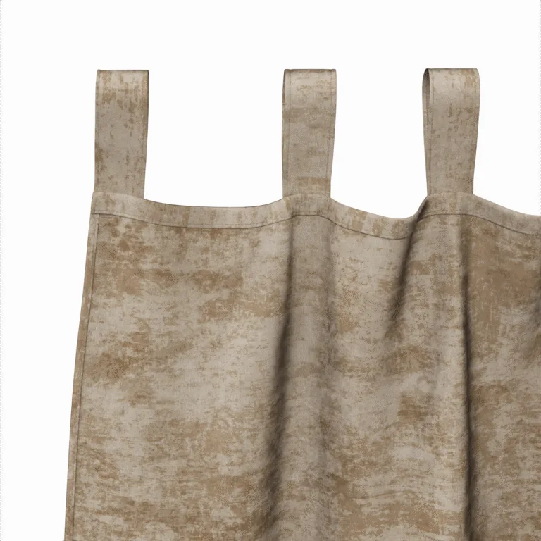 Satiin kardinad 2 tk silmadega šampanja 245x140 cm - Image 4