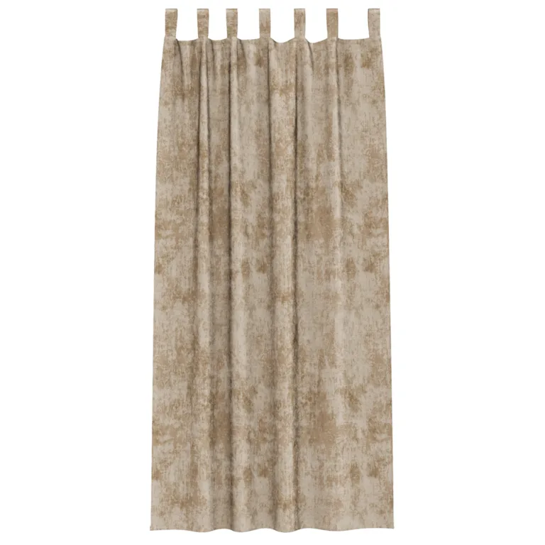 Satiin kardinad 2 tk silmadega šampanja 245x140 cm - Image 3