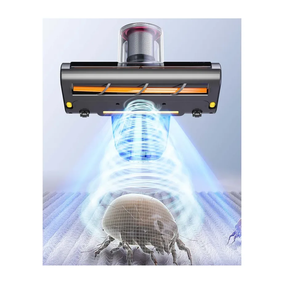 Jimmy BD7 Pro Double Cup juhtmevaba käsitolmuimeja UV-C steriliseerimisega hall – 5