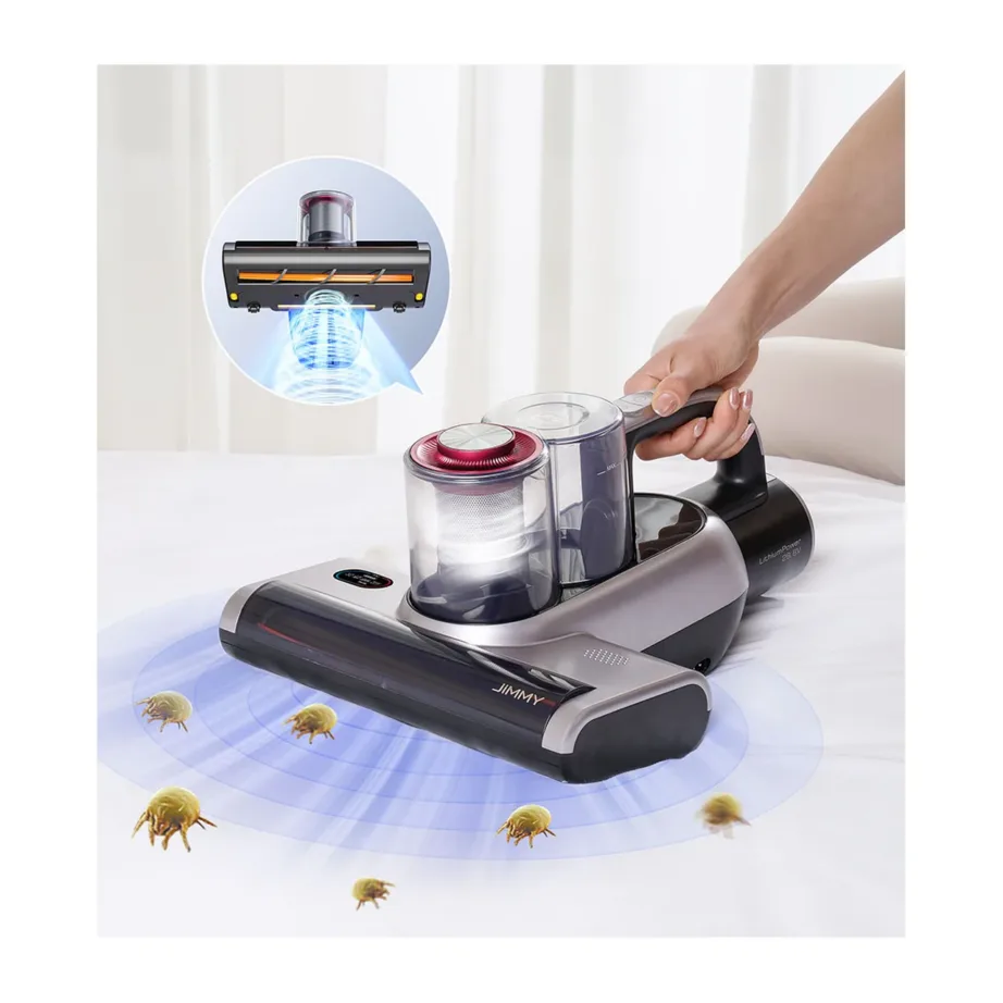 Jimmy BD7 Pro Double Cup juhtmevaba käsitolmuimeja UV-C steriliseerimisega hall – 6